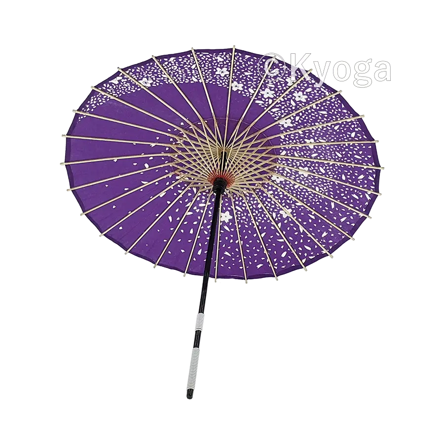 唐傘 花渦 紫