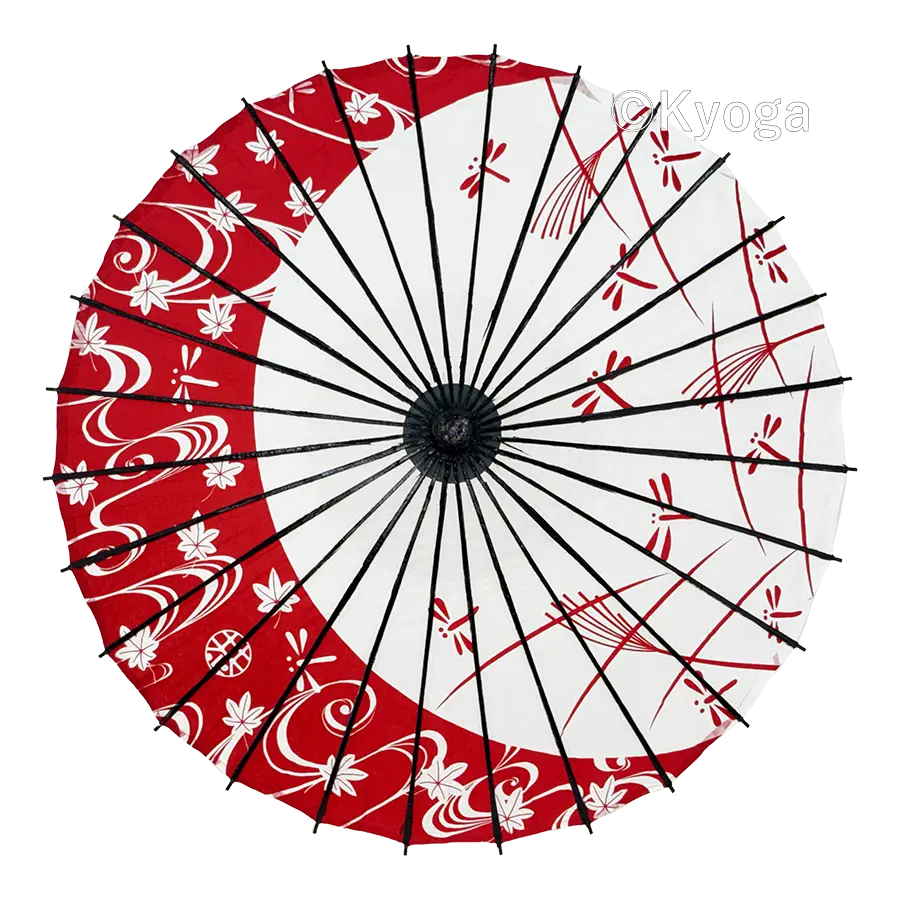 和傘・野点傘専門店 恭雅】 唐傘 − 唐傘(直径約81cm) 夕焼け小焼け 朱色