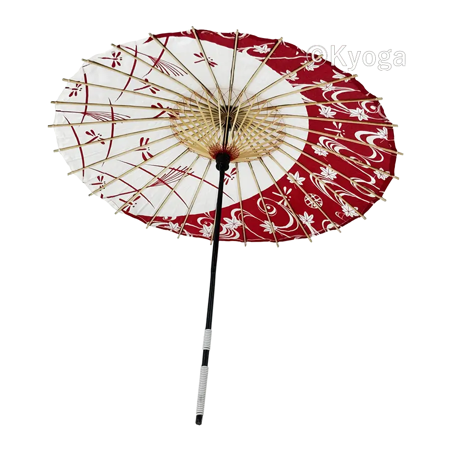 新品未使用★和傘(直径約81cm)夕焼け小焼け山吹色・朱色　 ２セット ４本 和傘・野点傘専門店 恭雅】 唐傘 − 唐傘(直径約81cm) 夕焼け小焼け 朱色