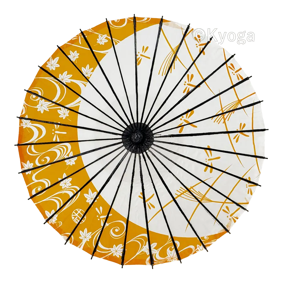 和傘・野点傘専門店 恭雅】 唐傘 − 唐傘(直径約81cm) 夕焼け小焼け 山吹色