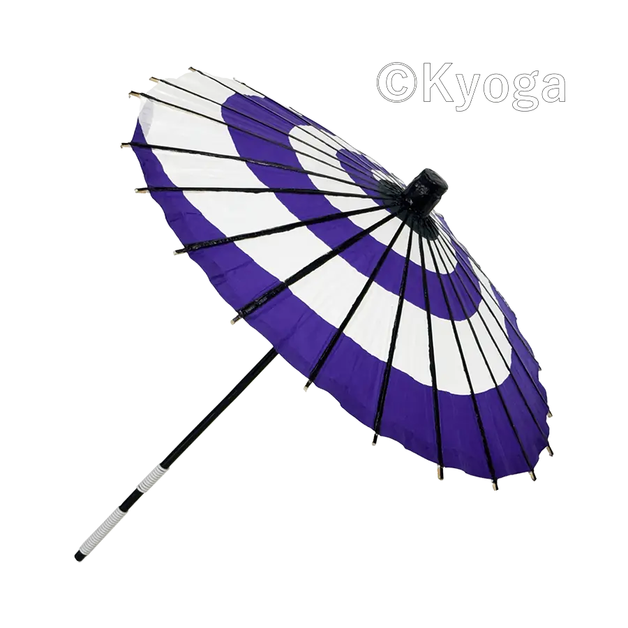 和傘・野点傘専門店 恭雅】 唐傘 − 唐傘 こども用傘 白紫渦